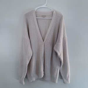 Tradlands Women's Beige Cardigan Sweater